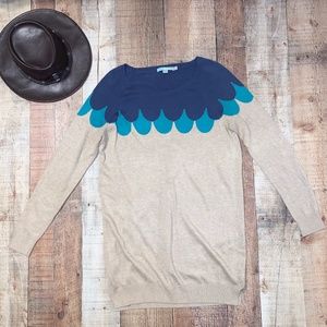 Boden | Blue Scallop Detail  Sweater